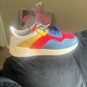 Wrangler Big Kids Red, Blue, and Yellow Sneakers